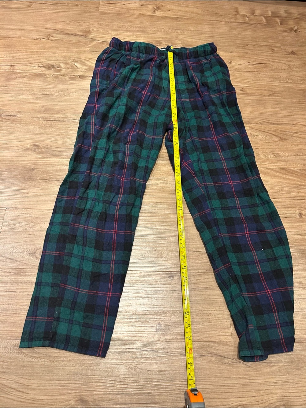 Old Navy Green & Blue Plaid Kids Jogger Pants